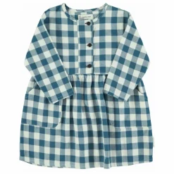 Enfant Piupiuchick Robes, Combinaisons|Robe Carreaux Coton Bio |