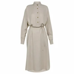 Femme Pomandère Robe Chemise Etamine Laine |