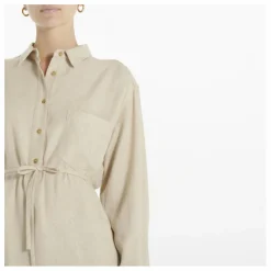 Femme Pomandère Robe Chemise Etamine Laine |