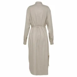 Femme Pomandère Robe Chemise Etamine Laine |