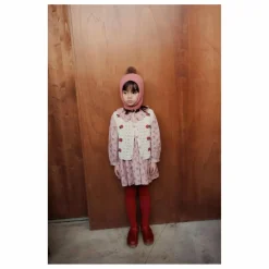 New Emile et Ida Robe Col Claudine Fleurie | Rose