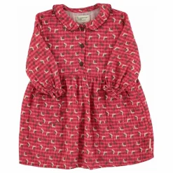 Enfant Piupiuchick Robe Col Claudine Fleurs |