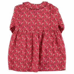 Enfant Piupiuchick Robe Col Claudine Fleurs |