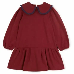 Mipounet Robe Col Claudine Melissa Jersey | Bordeaux Discount