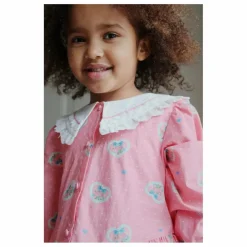 Konges Sløjd Robe Col Cœurs Coton Bio | Rose