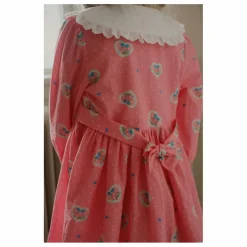 Konges Sløjd Robe Col Cœurs Coton Bio | Rose