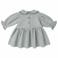 Enfant Quincy Mae Robe Col Gaze de Coton Bio |