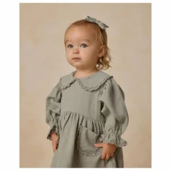 Enfant Quincy Mae Robe Col Gaze de Coton Bio |