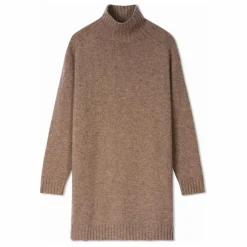 Bompard Robe Col Montant Ample Manches Marteau Cachemire | Beige Online