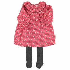 Outlet Piupiuchick Robe Col Volants Fleurs | Rose