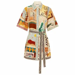 Alémais Robe Courte Michelle Lin | Bleu ciel New