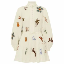 Femme Alémais Robes, Combinaisons|Robe Courte Mina Brodée |