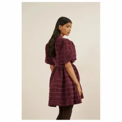 Best Maria de la Orden Robe Daisy Velours | Lie de vin