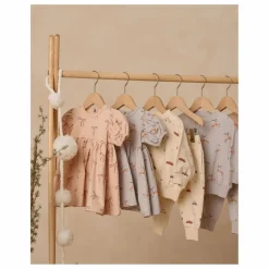 Enfant Quincy Mae Robes, Combinaisons|Robes|Robe Darla Nœuds Coton Bio |