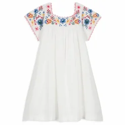 Clearance Louise Misha Robe Daya Coton Bio | Blanc