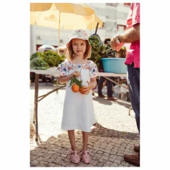 Clearance Louise Misha Robe Daya Coton Bio | Blanc