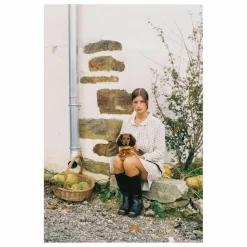 Scarlette Ateliers Robe de Nuit Courte Chloé | Bleu Sale