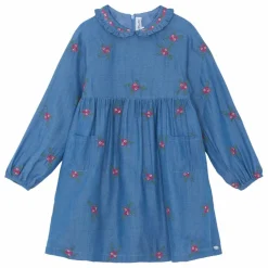 Enfant Tartine et Chocolat Robes, Combinaisons|Robe Denim Brodée |