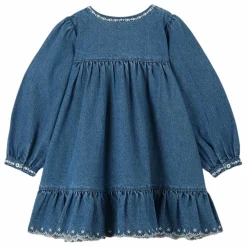 Best Emile et Ida Robe Denim Brodée | Bleu jean