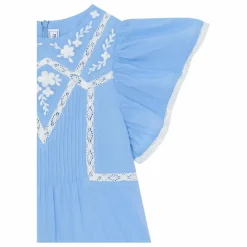 Best Tartine et Chocolat Robe Dentelle Volants | Bleu azur
