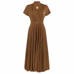 Momoni Robe Derby Métallisée | Tabac Hot