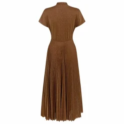 Momoni Robe Derby Métallisée | Tabac Hot