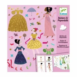 Djeco Robe des 4 saisons Stickers et paper dolls