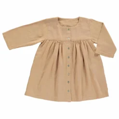 Enfant Poudre Organic Robes, Combinaisons|Robe Double Gaze Coton Aubepine |