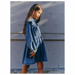 Hot Marlot Paris Robe Emilie Denim | Bleu