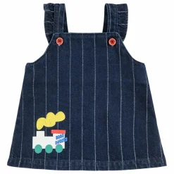 Bobo Choses Robe en Jean Train Coton Bio | Bleu marine Online