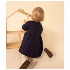Enfant Petit Bateau Robes, Combinaisons|Robes|Robe en Tubique Matelassé Unie |