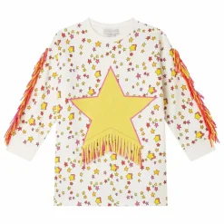 Stella McCartney Kids Robe Etoiles Franges | Ecru Best