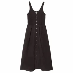 Sale Xirena Robe Fenix Popeline de Coton | Noir