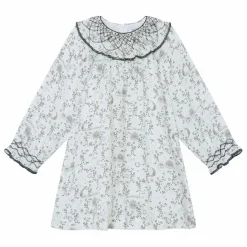 Enfant Tartine et Chocolat Robes, Combinaisons|Robe Fleurie Col Smocké |