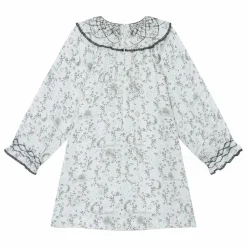 Enfant Tartine et Chocolat Robes, Combinaisons|Robe Fleurie Col Smocké |