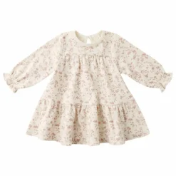 Quincy Mae Robe Fleurie Coton Bio | Ivoire Outlet