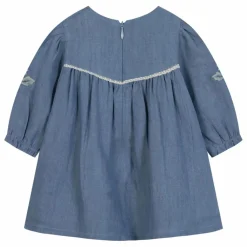 Clearance Tartine et Chocolat Robe Fleurie Denim | Bleu