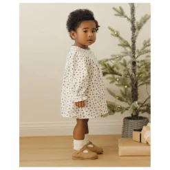 Clearance Quincy Mae Robe Fleurie Gaze Coton Bio | Ivoire