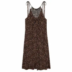 Hot Anine Bing Robe Flora Léopard | Marron