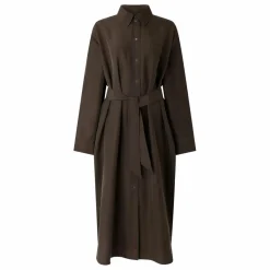 Soeur Robe Flora Soie | Kaki foncé