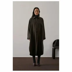 Soeur Robe Flora Soie | Kaki foncé