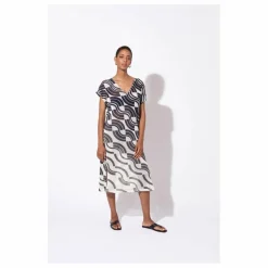 Discount Mapoésie Robe Franca Module Mesh de Coton | Bleu marine