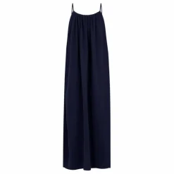 Anja Paris Robe Gaze de Coton | Bleu marine Discount