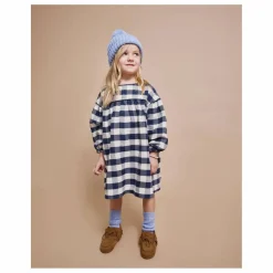 Enfant Búho Robe Gingham Carreaux |