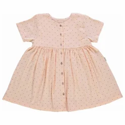 Enfant Poudre Organic Robes, Combinaisons|Robe Guarana Pois Double Gaze de Coton Bio |