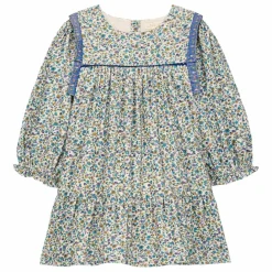 Enfant Louise Misha Robes, Combinaisons|Robe Isatys Fleurie Velours Côtelé Fin |