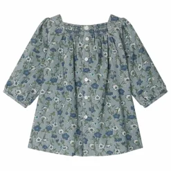 Bonpoint Robe Jada Liberty Velours Milleraies | Bleu Clearance