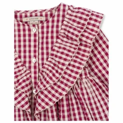 Enfant Konges Sløjd Robes, Combinaisons|Robes|Robe Kim Carreaux Coton Bio |