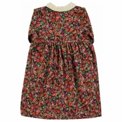 Enfant Piupiuchick Robes, Combinaisons|Robe Longue Col Claudine Fleurie |