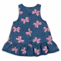 Konges Sløjd Robe Magot Nœud Coton Bio | Denim brut Outlet